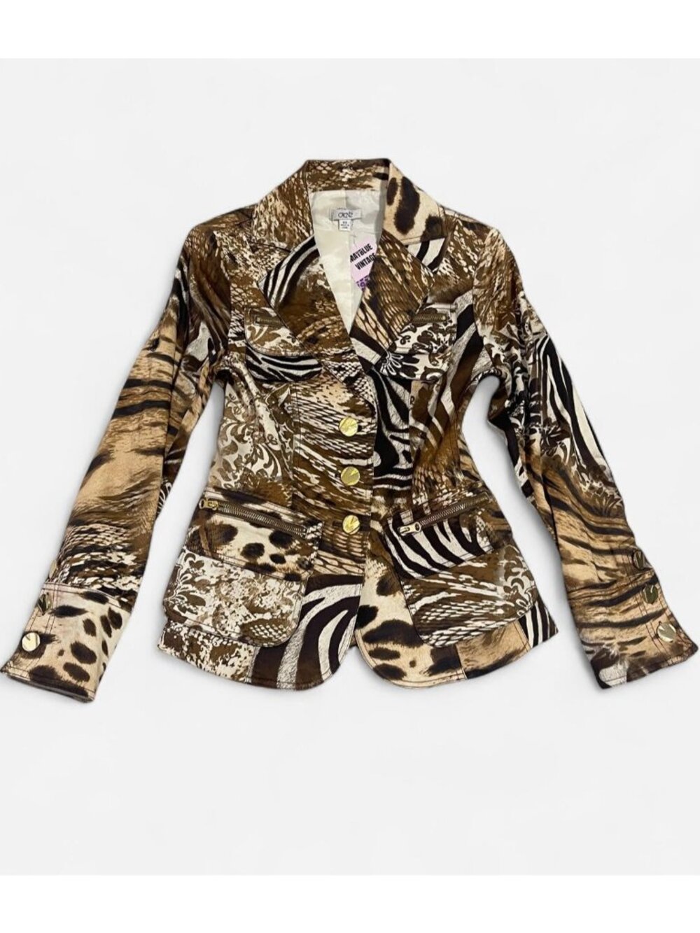 Cache Animal Print Blazer jacket